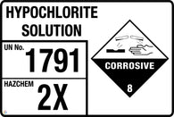 Hypochlorite Solution (Storage Panel/Sign)