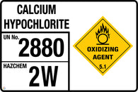 Calcium Hypochlorite (Storage Panel/Sign)