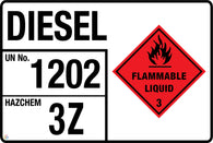 Diesel Flammable Liquid Sign