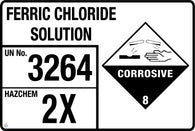 Ferric Chloride Solution (Storage Panel/Sign)