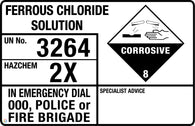 Ferrous Chloride Solution (Transport Panel/Sign)
