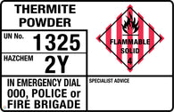Thermite Powder Sign
