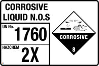 Corrosive Liquid N.O.S (Storage Panel/Sign)