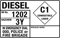 Diesel Combustible Liquid (Transport Panel/Sign)
