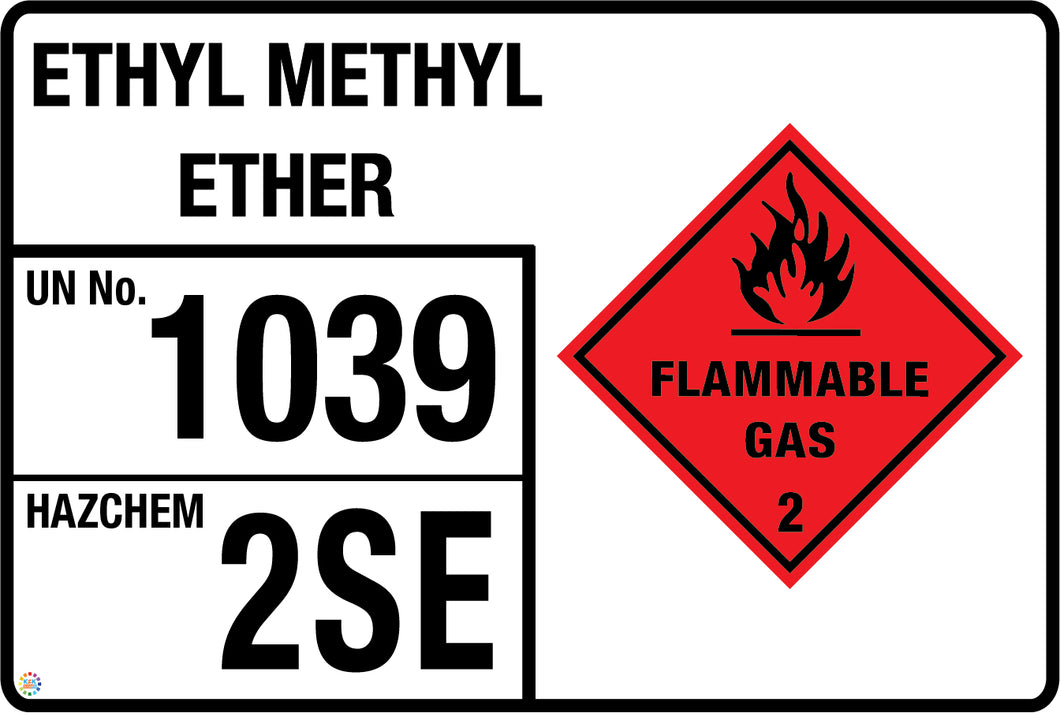 Ethyl Methyl Ether (Storage Panel/Sign)