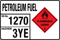 Petroleum Fuel (Storage Panel/Sign)
