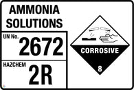 Ammonium Solutions (Storage Panel/Sign)