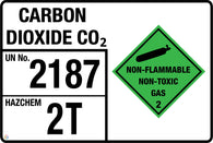 Carbon Dioxide CO2 (Storage Panel/Sign)