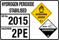 Hydrogen Peroxide Stabilised (Storage Panel/Sign)