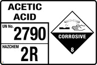 Acetic Acid (Storage Panel/Sign)