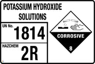 Potassium Hydroxide Solutions (Storage Panel/Sign)