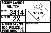 Sodium Cyanide Solution (Transport Panel/Sign)