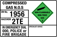 Compressed Gas N.O.S (Transport Panel/Sign)