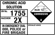 Chromic Acid Solution (Transport Panel/Sign)