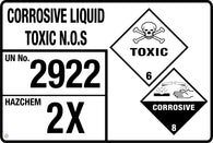 Corrosive Liquid Toxic N.O.S (Storage Panel/Sign)