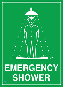 Emergency Shower Sign