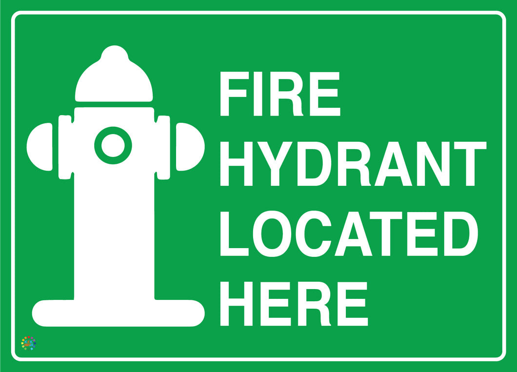 Fire Hydrant Located Here Sign