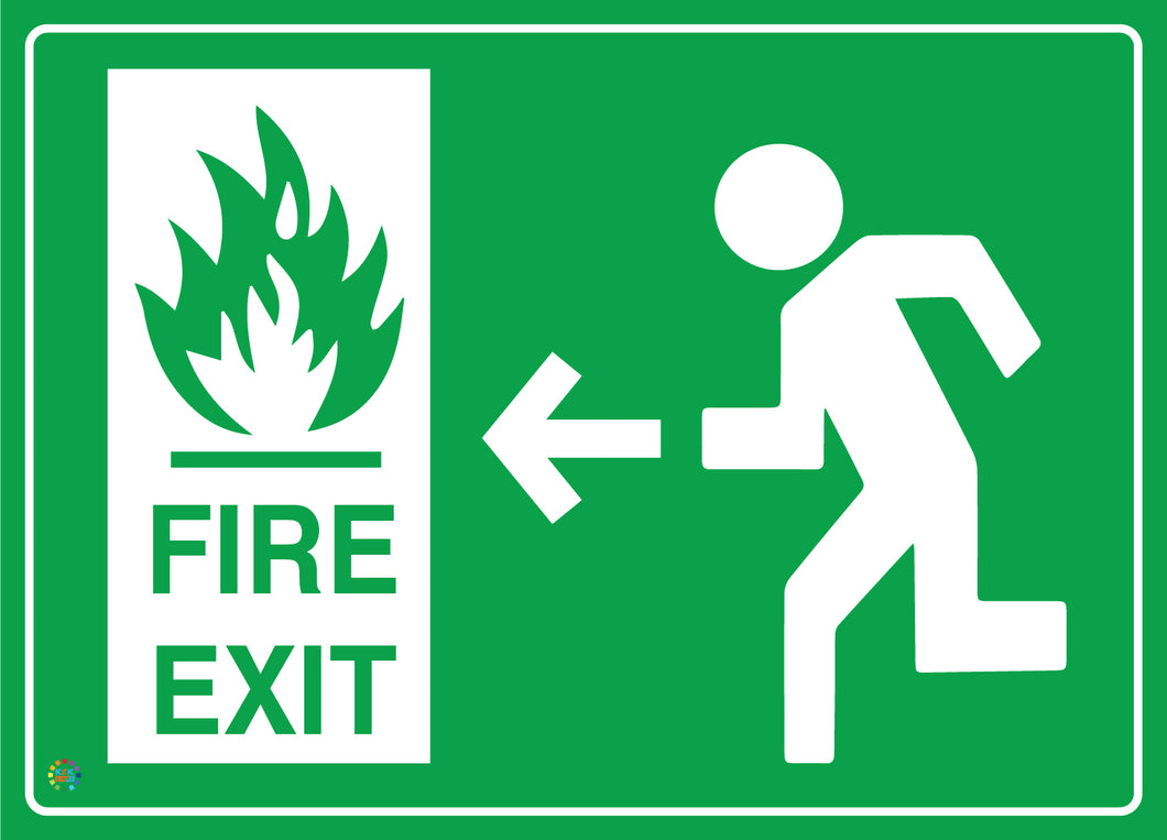 Fire Exit (Left) Sign