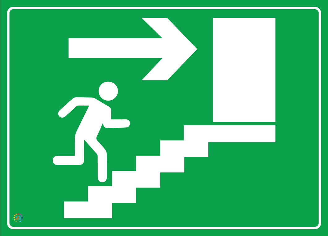 Emergency Exit – Use Stairs Sign