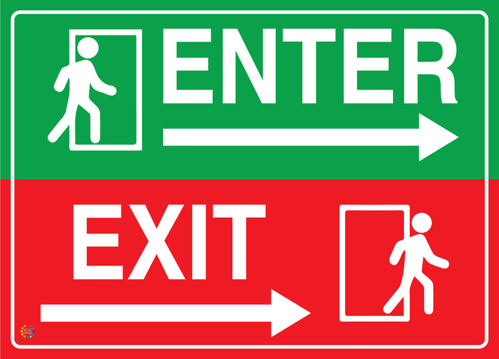 Enter & Exit Sign