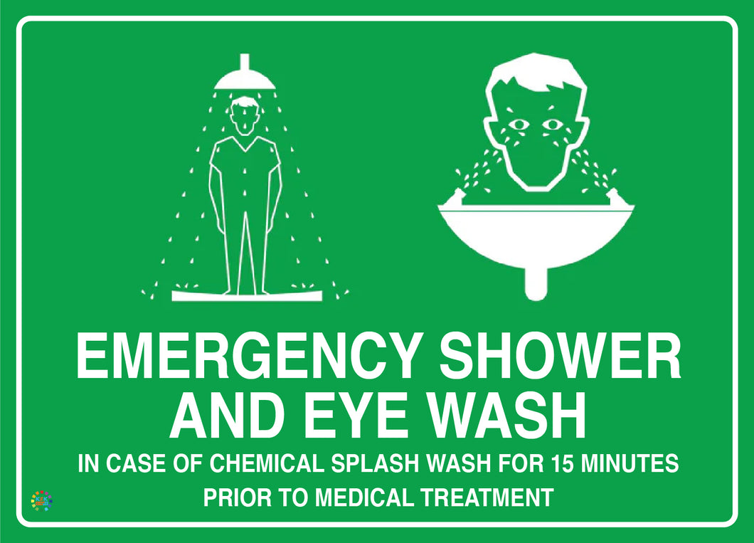 Emergency Shower and Eye Wash Sign