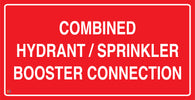 Combined Hydrant / Sprinkler Booster Connection Sign