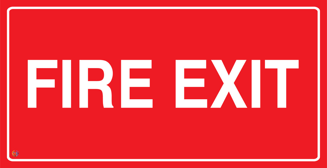Fire Exit Sign