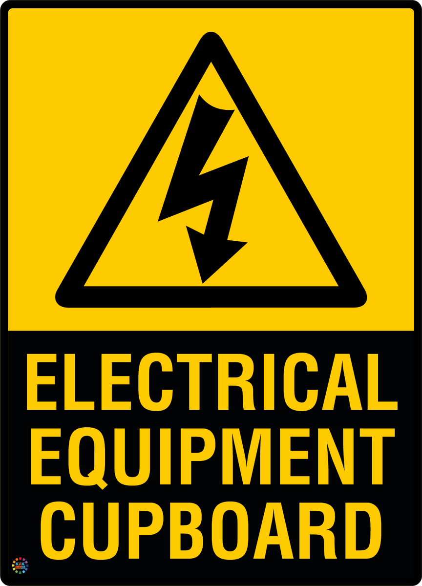 Electrical Equipment Cupboard Sign | High Voltage Warning Sign | K2K ...