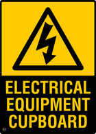 Electrical Equipment Cupboard Sign