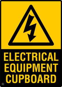 Electrical Equipment Cupboard Sign