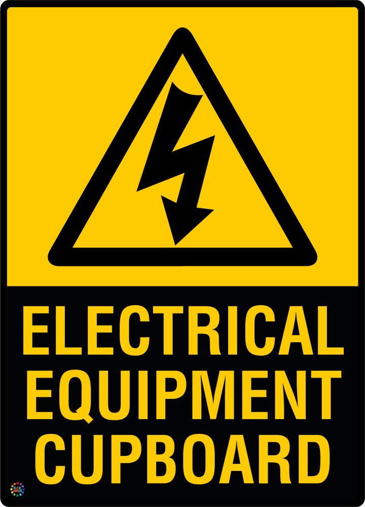 Electrical Instrument Signage Electrical Equipment Cupboard Sign | High Voltage Warning Sign | K2K ...