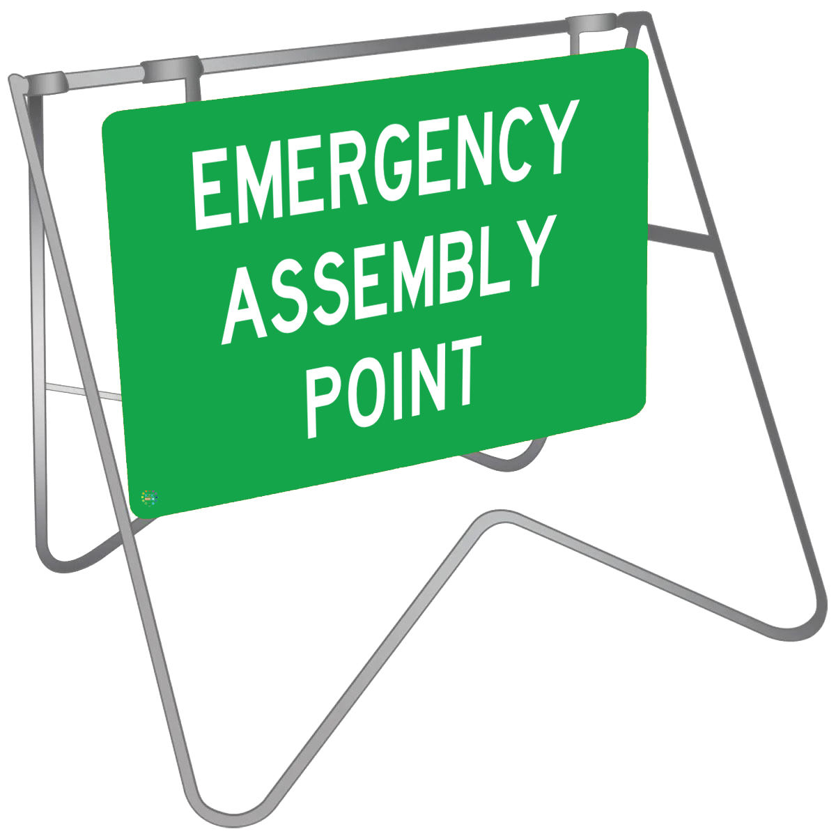 Emergency Assembly Point - Swing Stand & Sign | K2K Signs Australia
