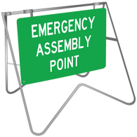 Emergency Assembly Point - Swing Stand & Sign