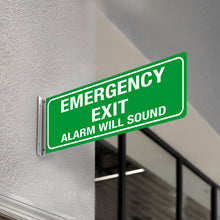 Load image into Gallery viewer, Emergency Exit Alarm Will Sound Sign