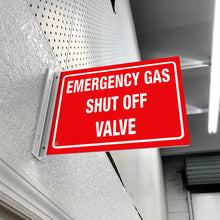 Load image into Gallery viewer, Emergency Gas shut-off Valve Sign - Double Sided