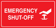 Emergency Shut-Off Sign