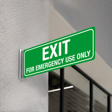 Load image into Gallery viewer, Exit For Emergency Use Only Sign
