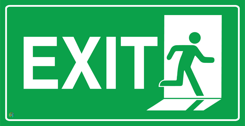 Exit (Running Man) Sign | Emergency Exit Signage | K2K Signs Australia