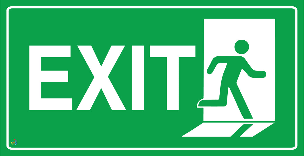 Exit (Running Man) Sign