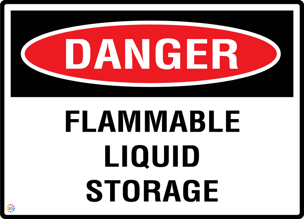Danger Flammable Liquid Storage
