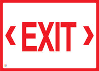 Exit (Right Left  Arrows) Sign