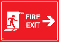 Fire Exit (Right Arrow) Sign