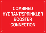 Combined Hydrant/Sprinkler Booster Connection Sign