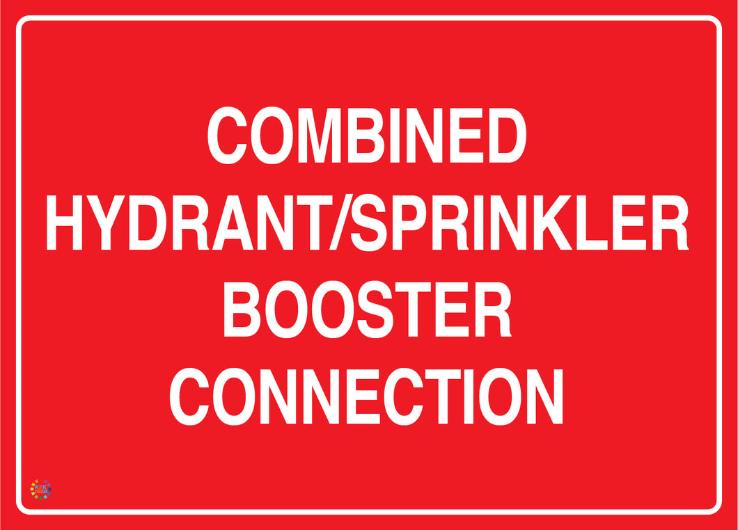 Combined Hydrant/Sprinkler Booster Connection Sign