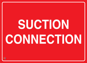 Suction Connection Sign