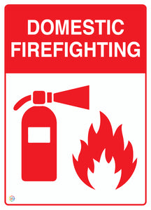 Domestic Firefighting Sign