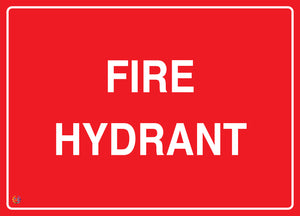 Fire Hydrant Sign