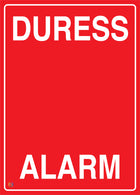 Duress Alarm Sign