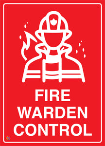 Fire Warden Control Sign