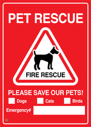 Pet Rescue - Please Save Our Pets Sign